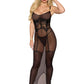 Mesh Gown with Built-In Corset