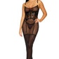 Mesh Gown with Built-In Corset
