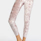 Trophy Yoga velvet cropped leggings, Made in USA, shown in a sleek fitted style