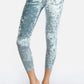 Trophy Yoga velvet cropped leggings, made in USA, shown in black velvety fabric and cropped fit