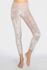 Trophy Yoga velvet cropped leggings, made in USA