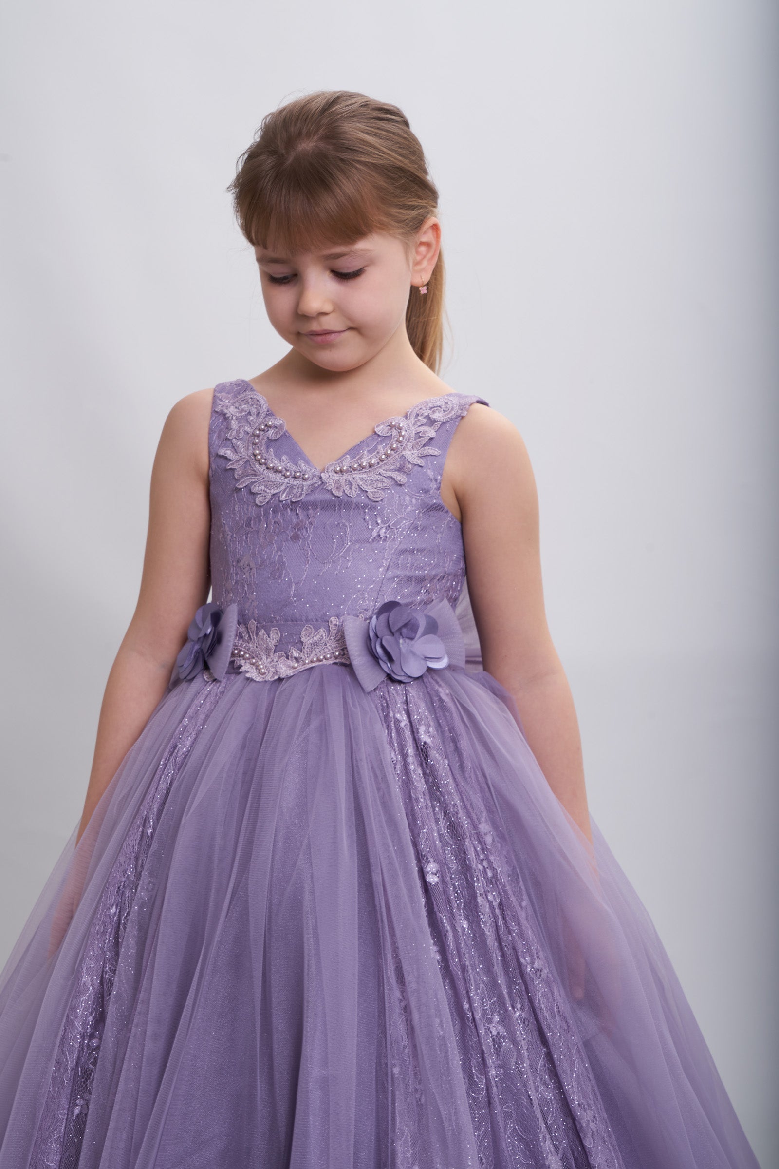The Adorable Princess Girls Formal Dress-1