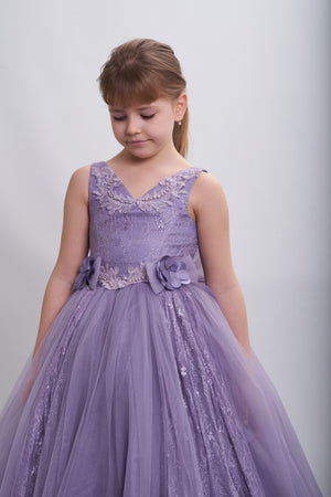 The Adorable Princess Girls Formal Dress-1