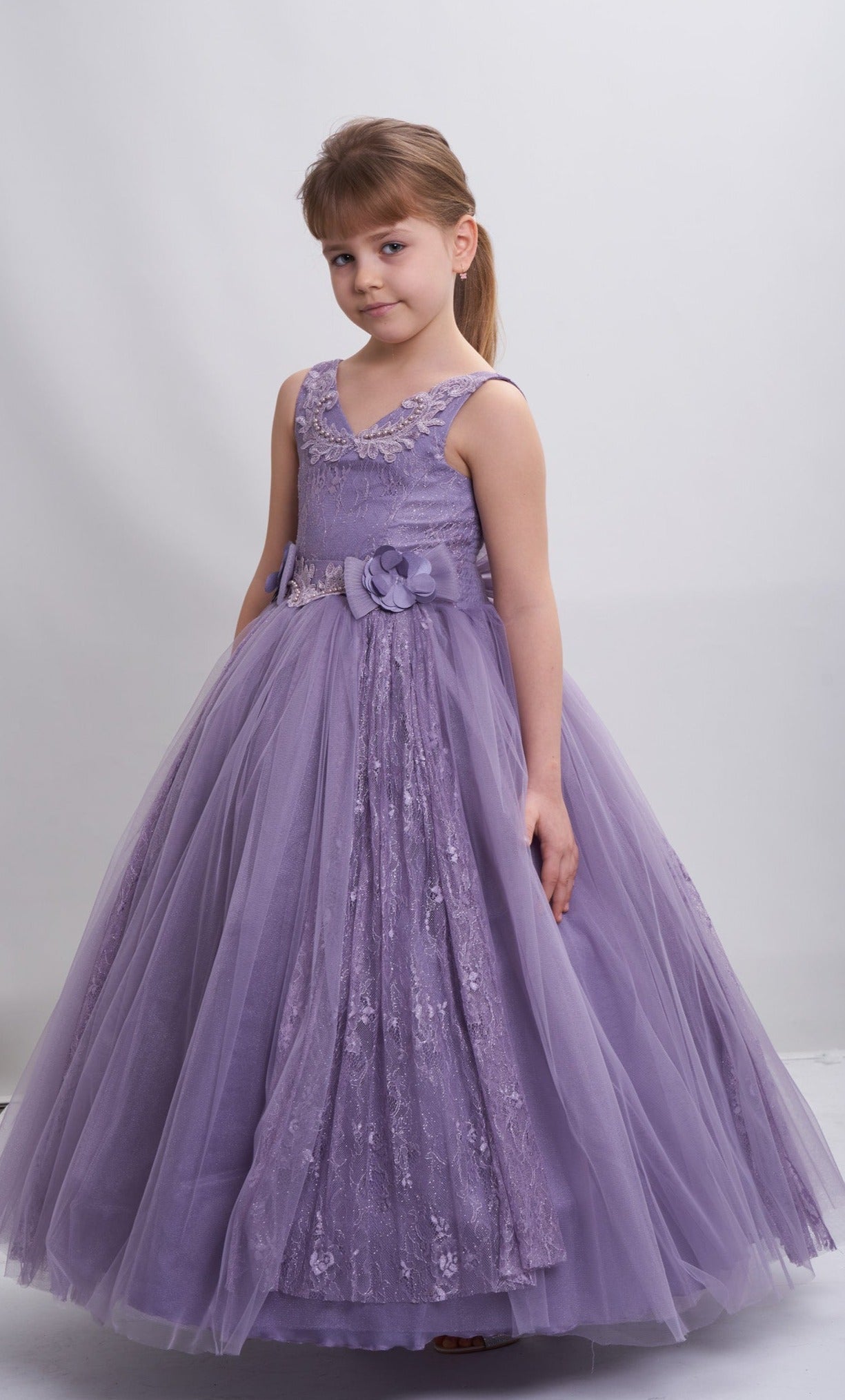 The Adorable Princess Girls Formal Dress-2