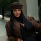 Sailor Collare Hat in Dark Chocolate