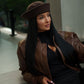 Sailor Collare Hat in Dark Chocolate