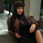 Sailor Collare Hat in Dark Chocolate