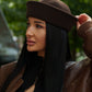Sailor Collare Hat in Dark Chocolate
