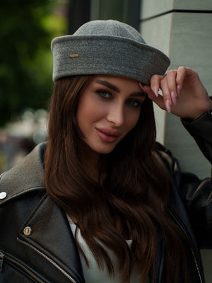 Sailor Collare Hat in Light Grey
