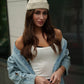 Docker Cap in Sand Denim