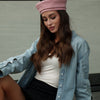 Pierced Paris Hat in Pink - Pink