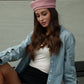 Pierced Paris Hat in Pink