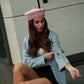 Pierced Paris Hat in Pink