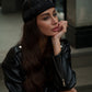 Docker Cap in Black Denim