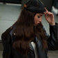 Docker Cap in Black Denim