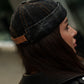 Docker Cap in Black Denim