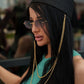 Hartym Double Chain Hat in Black