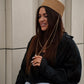 Palomna Double Chain Pierced Hat in Dark Beige
