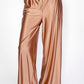 Trophy Yoga matte satin lounge pants made in USA, relaxed fit with smooth finish