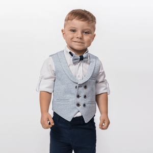 Macho Blue Formal Boys Suit-0