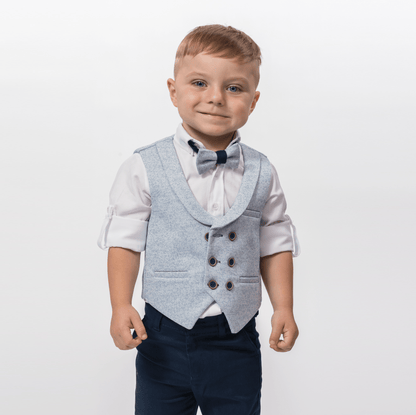 Macho Blue Formal Boys Suit-0