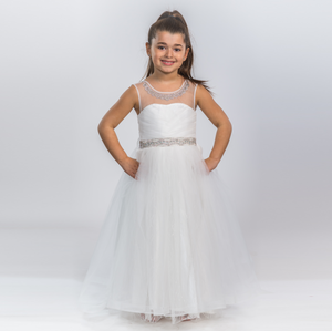 The American Princess Girls' White Dress - Farnelli
