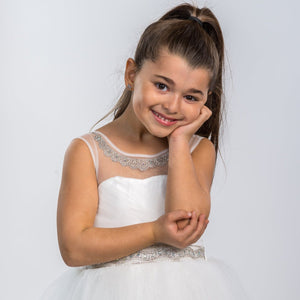 The American Princess Girls' White Dress - Farnelli