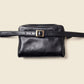 Leather Fanny Pack - Black