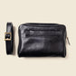 Leather Fanny Pack - Black