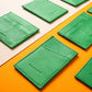 Minimalist Wallet With RFID Protection - Green