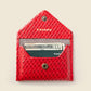 Mini Envelope Wallet With RFID protection - Red Woven