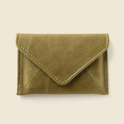Mini Envelope Wallet With RFID protection - Olive