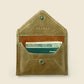 Mini Envelope Wallet With RFID protection - Olive