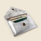 Mini Envelope Wallet With RFID protection - Silver Glitter