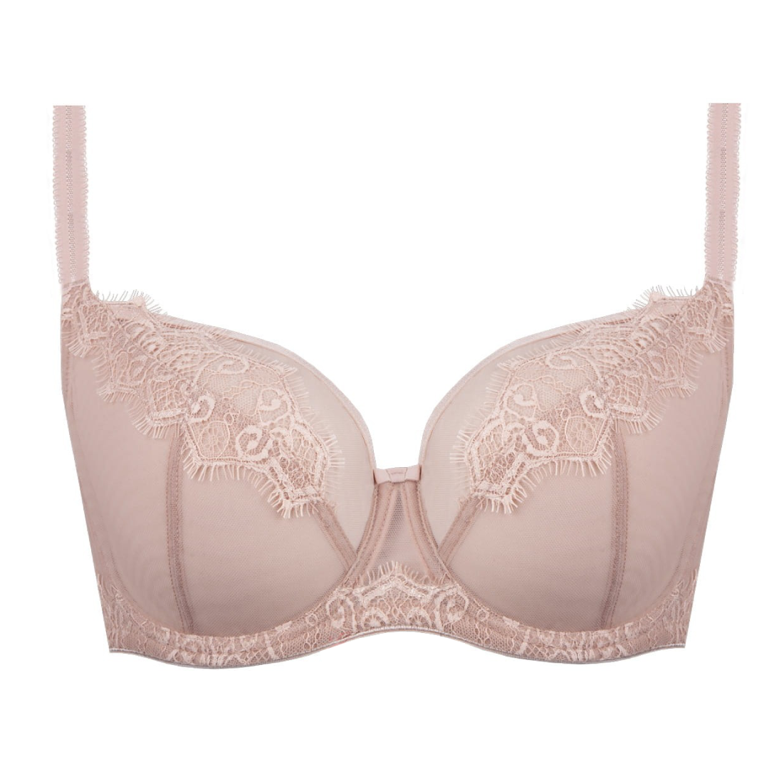 Unikat Daisy Sheer Mesh Full Figure Lace Bra-4