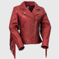 Daisy women's oxblood leather jacket by Whet Blu NYC