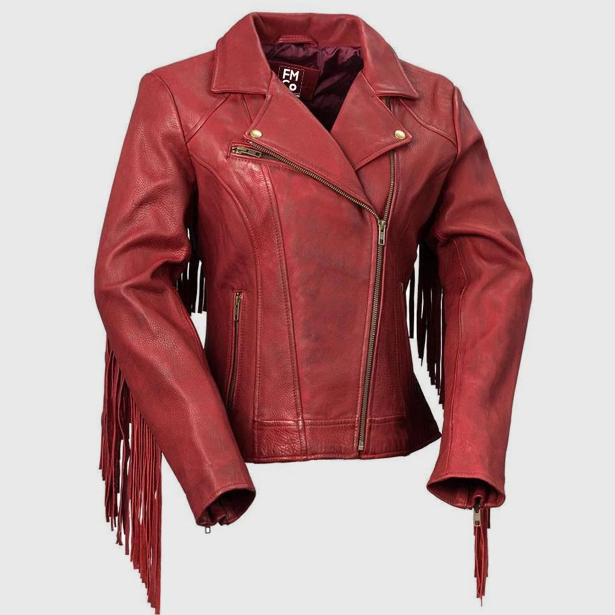 Daisy women's oxblood leather jacket by Whet Blu NYC