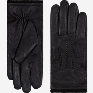 Daniel (black) – Goatskin leather gloves with warm wool lining and touchscreen function