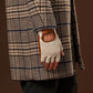 Dario (cognac) - Hand-sewn Italian crochet driving gloves from lambskin leather
