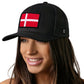 Denmark Flag Trucker Hat  |  Danish Snapback