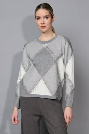 Diamond Top by Picadilly, a stylish women's top in soft fabric with diamond-patterned design, perfect for casual wear.
