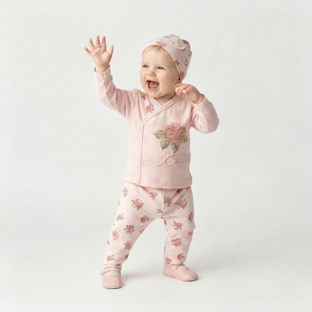 Rosy Rose Newborn 3PC Set-2