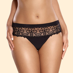 Lavinia Ajour Dolce Sexy Lace Tanga Panty with intricate lace details and a flattering fit, shown on a neutral background.