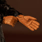 Donatella (brown) – Luxurious Italian peccary leather gloves with cashmere lining