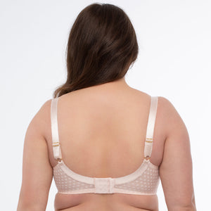 Samanta Donna Powder Rose Sheer Mesh 3-Part Full Cup Bra-1