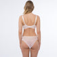 Samanta Donna Powder Rose Sheer Mesh Tulle Embroidered Tanga Panty