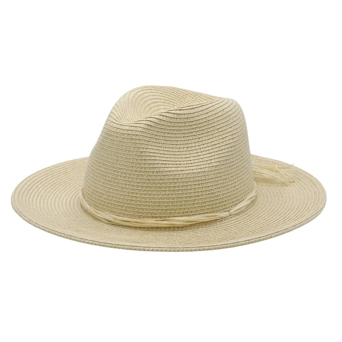 Peter Grimm Donna straw fedora hat by HatCountry, featuring a classic woven design and pinched crown