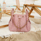 BEACH HAUS Bayshore Bucket Small in dusty rose, compact bucket bag with structured shape and top handle
