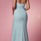 Nox Anabel E1005 Long One Shoulder Chiffon Evening Gown