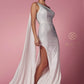 Nox Anabel E1039 Sexy Floor Length One Shoulder Drape Sash Dress